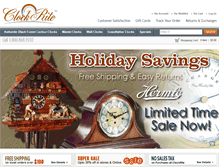 Tablet Screenshot of clockrite.com